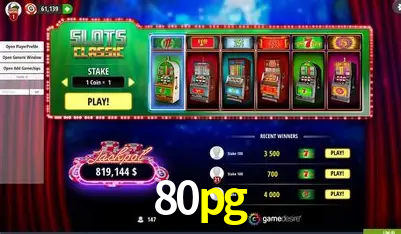 Descubra o Mundo do Cassino Online com 80pg